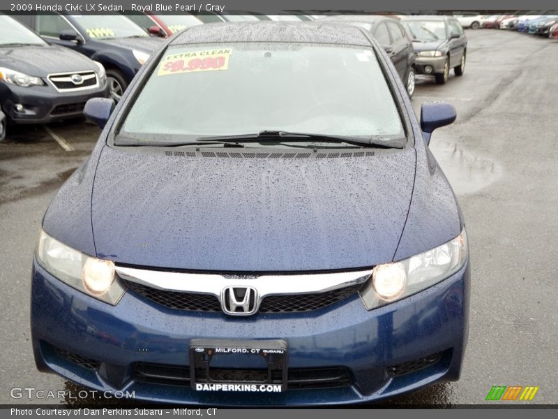 Royal Blue Pearl / Gray 2009 Honda Civic LX Sedan
