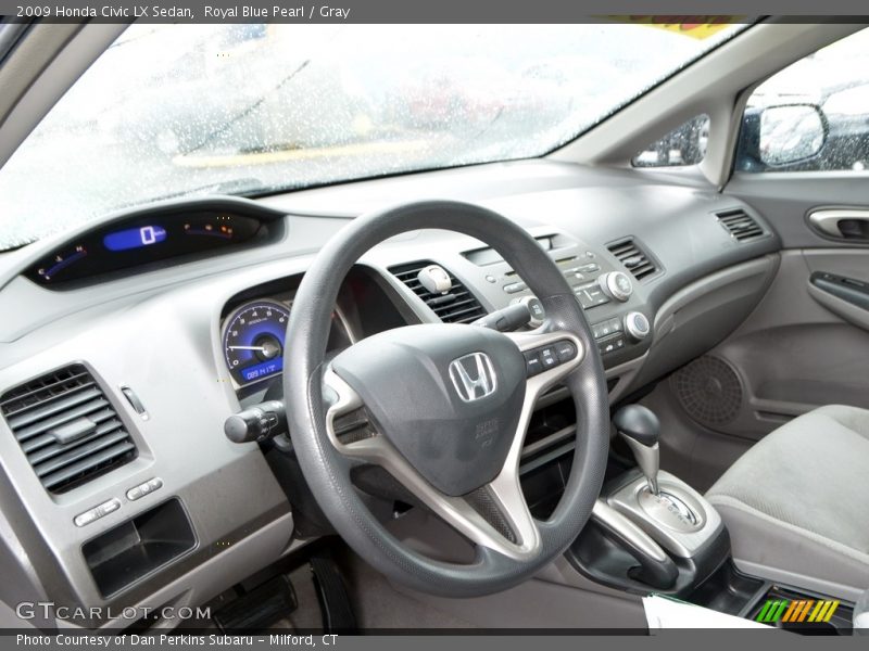 Royal Blue Pearl / Gray 2009 Honda Civic LX Sedan