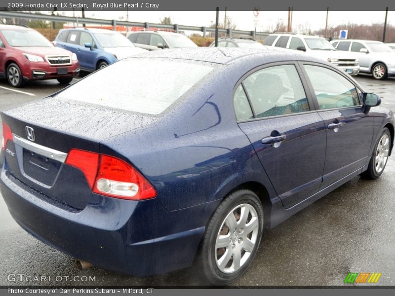 Royal Blue Pearl / Gray 2009 Honda Civic LX Sedan