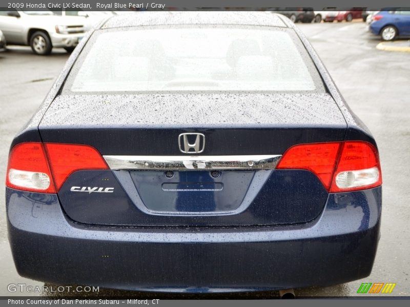 Royal Blue Pearl / Gray 2009 Honda Civic LX Sedan