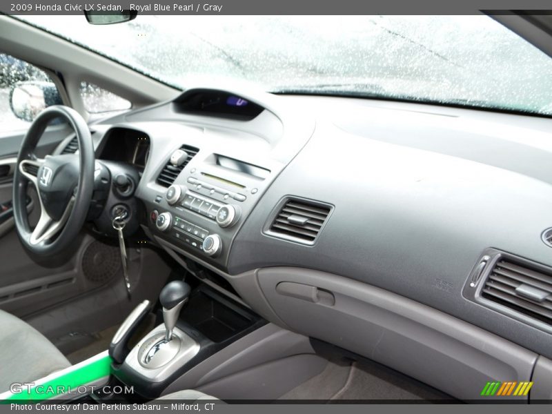 Royal Blue Pearl / Gray 2009 Honda Civic LX Sedan