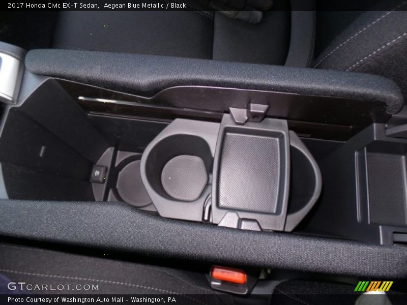 Aegean Blue Metallic / Black 2017 Honda Civic EX-T Sedan