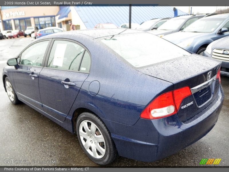 Royal Blue Pearl / Gray 2009 Honda Civic LX Sedan