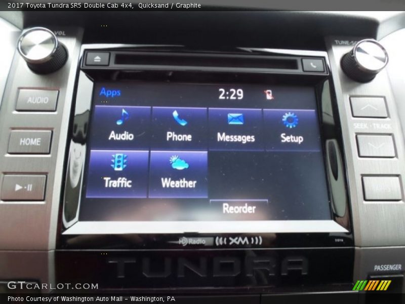 Controls of 2017 Tundra SR5 Double Cab 4x4