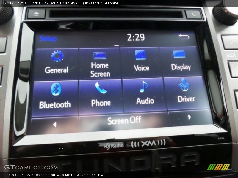 Controls of 2017 Tundra SR5 Double Cab 4x4