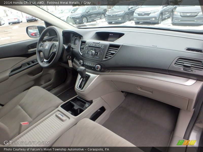 Polished Metal Metallic / Gray 2014 Honda CR-V LX AWD