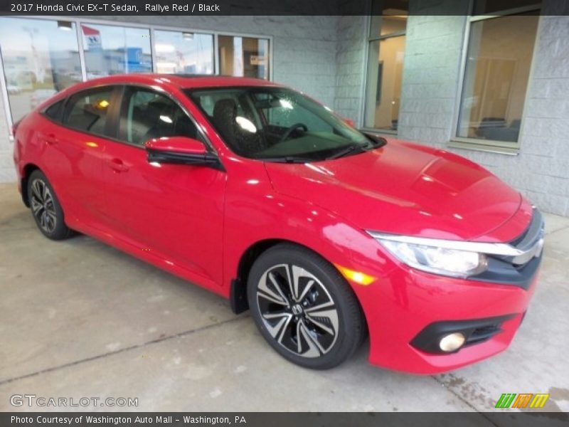 Rallye Red / Black 2017 Honda Civic EX-T Sedan