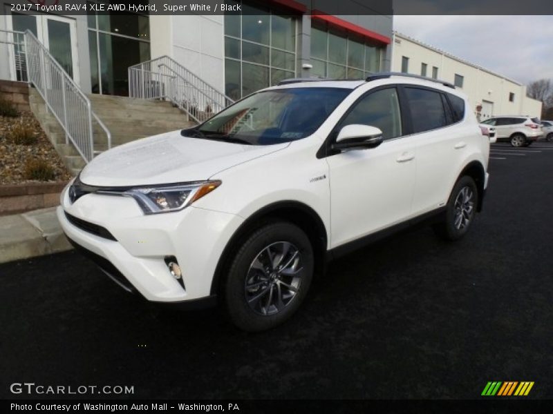 Super White / Black 2017 Toyota RAV4 XLE AWD Hybrid