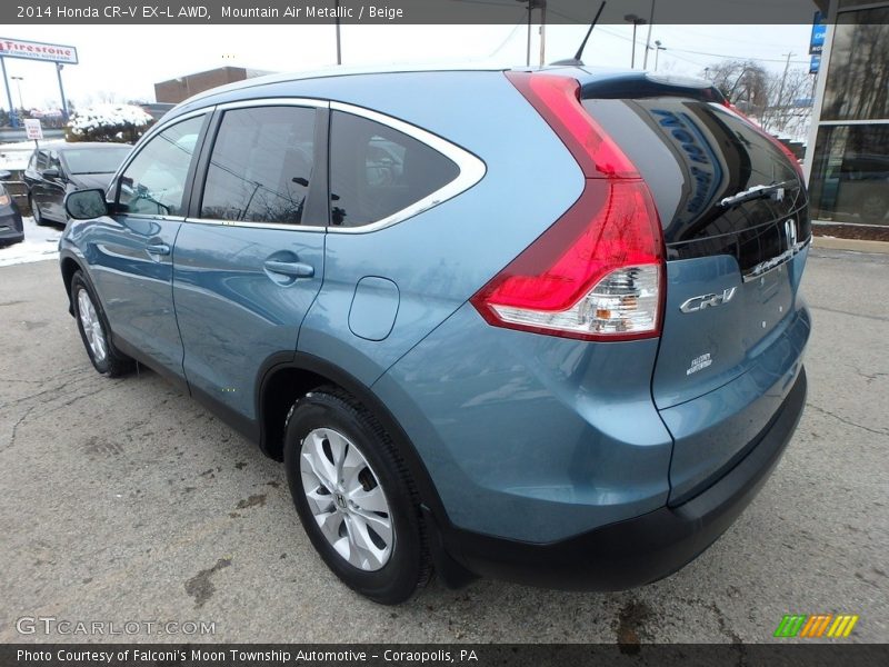 Mountain Air Metallic / Beige 2014 Honda CR-V EX-L AWD