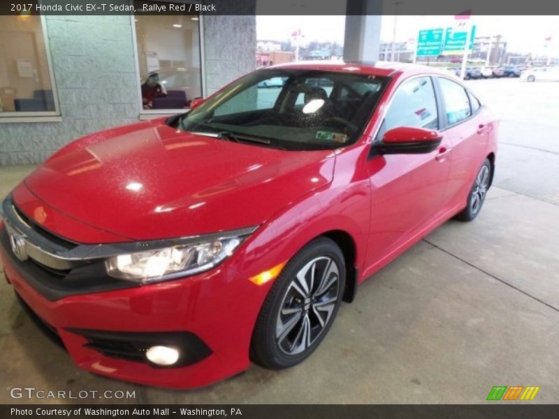 Rallye Red / Black 2017 Honda Civic EX-T Sedan