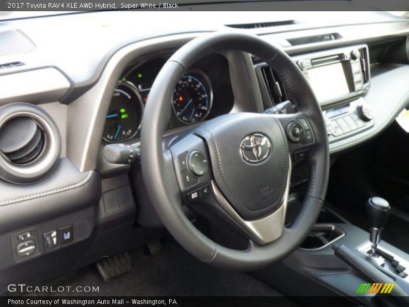 Super White / Black 2017 Toyota RAV4 XLE AWD Hybrid