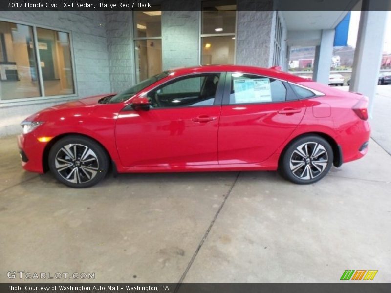 Rallye Red / Black 2017 Honda Civic EX-T Sedan