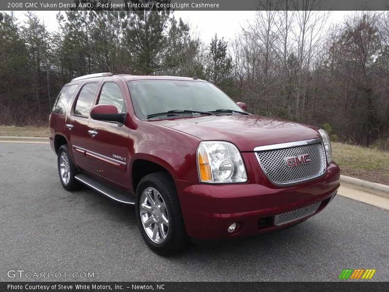 Red Jewel Tintcoat / Cocoa/Light Cashmere 2008 GMC Yukon Denali AWD