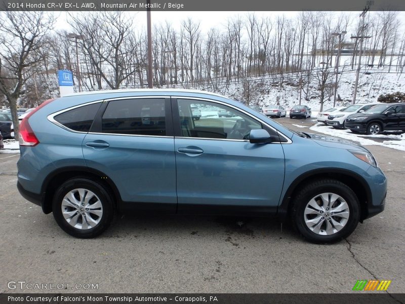 Mountain Air Metallic / Beige 2014 Honda CR-V EX-L AWD