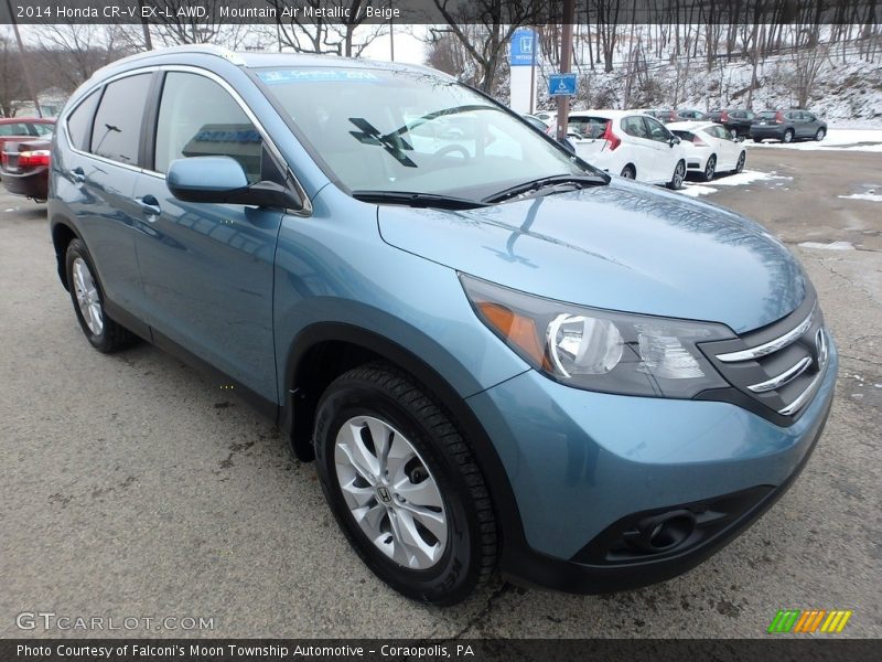 Mountain Air Metallic / Beige 2014 Honda CR-V EX-L AWD