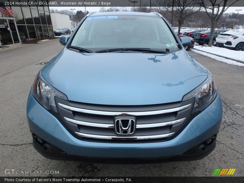 Mountain Air Metallic / Beige 2014 Honda CR-V EX-L AWD