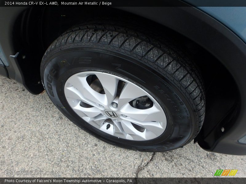 Mountain Air Metallic / Beige 2014 Honda CR-V EX-L AWD