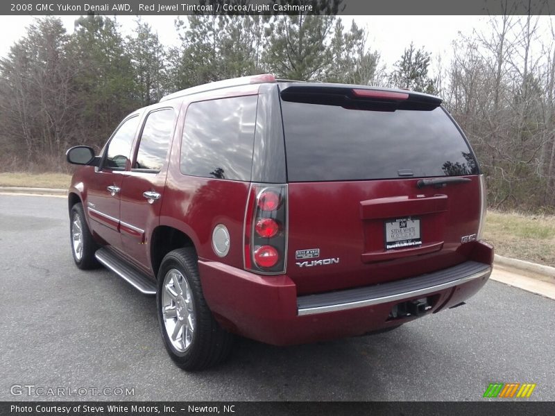 Red Jewel Tintcoat / Cocoa/Light Cashmere 2008 GMC Yukon Denali AWD