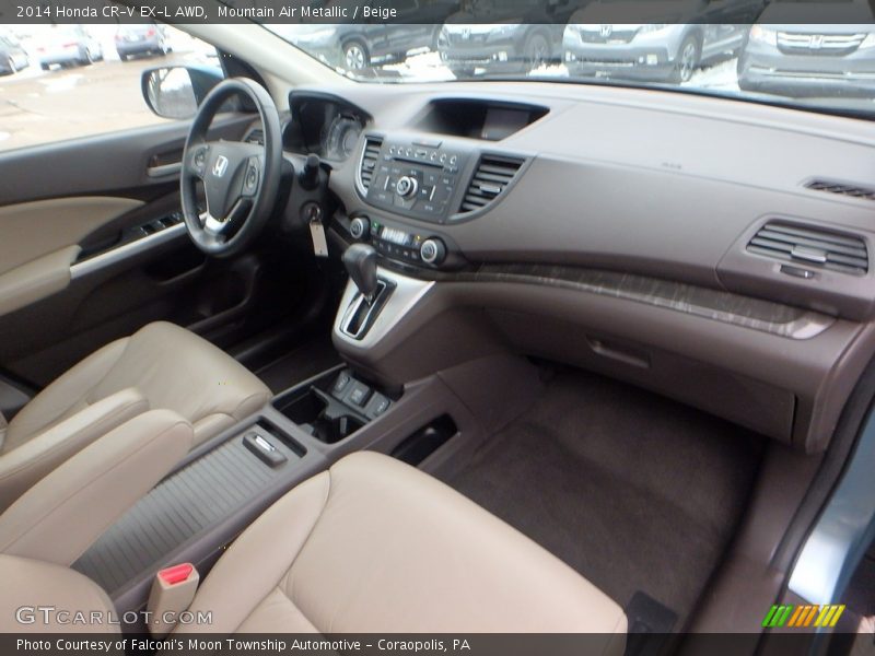 Mountain Air Metallic / Beige 2014 Honda CR-V EX-L AWD