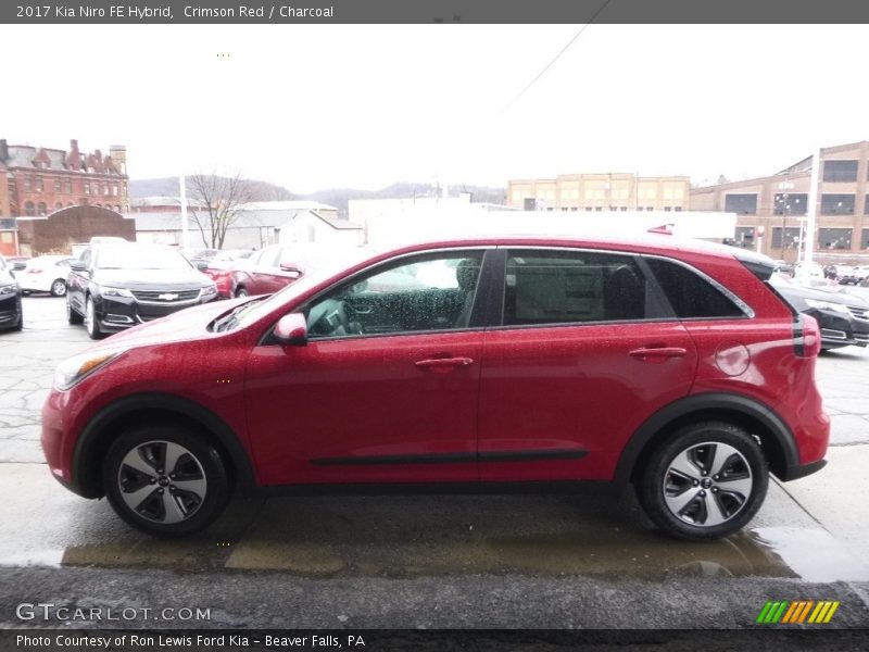 Crimson Red / Charcoal 2017 Kia Niro FE Hybrid