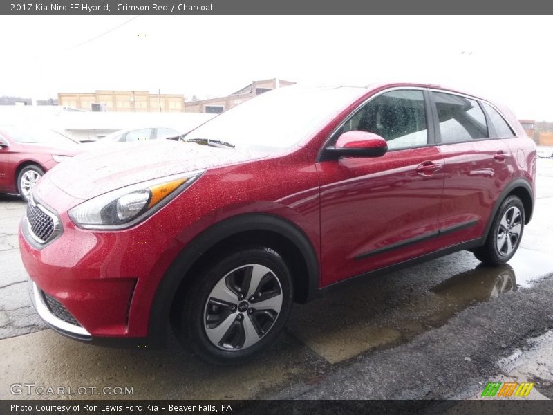 Crimson Red / Charcoal 2017 Kia Niro FE Hybrid