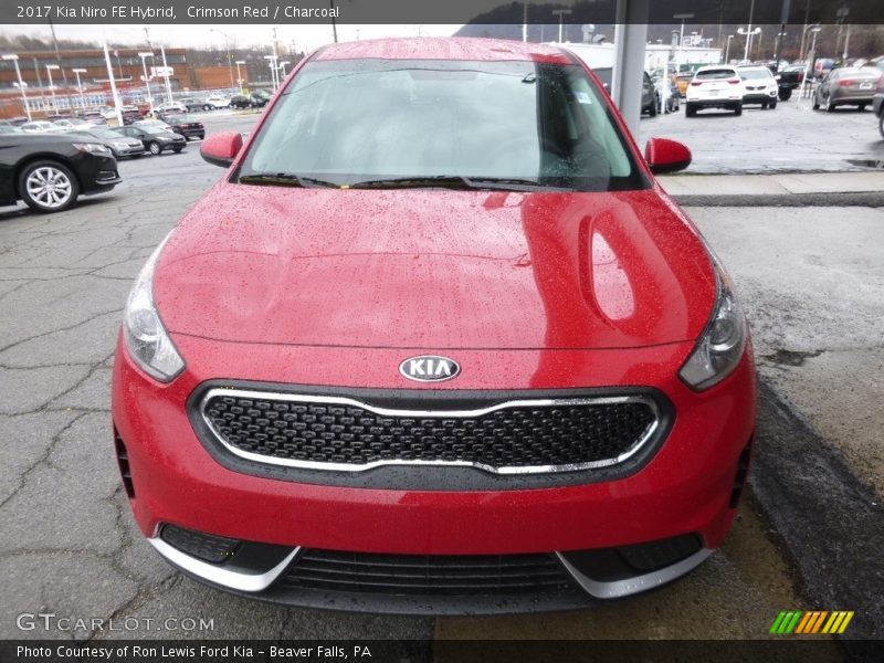 Crimson Red / Charcoal 2017 Kia Niro FE Hybrid