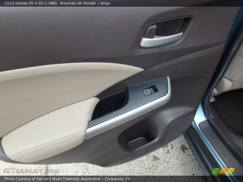 Mountain Air Metallic / Beige 2014 Honda CR-V EX-L AWD