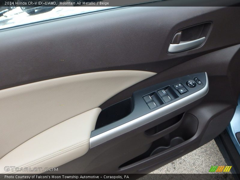 Mountain Air Metallic / Beige 2014 Honda CR-V EX-L AWD