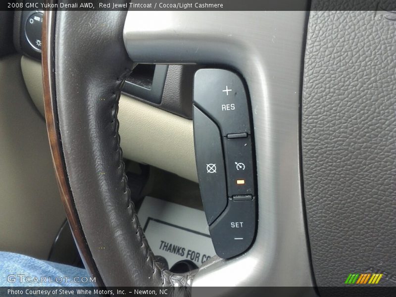 Red Jewel Tintcoat / Cocoa/Light Cashmere 2008 GMC Yukon Denali AWD