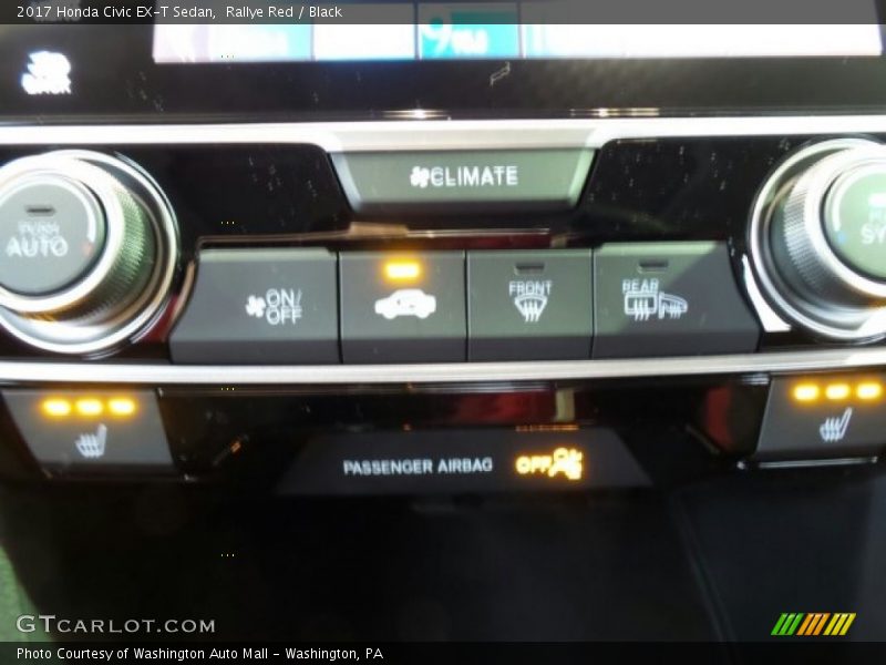 Rallye Red / Black 2017 Honda Civic EX-T Sedan
