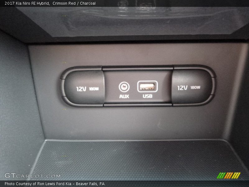 Crimson Red / Charcoal 2017 Kia Niro FE Hybrid