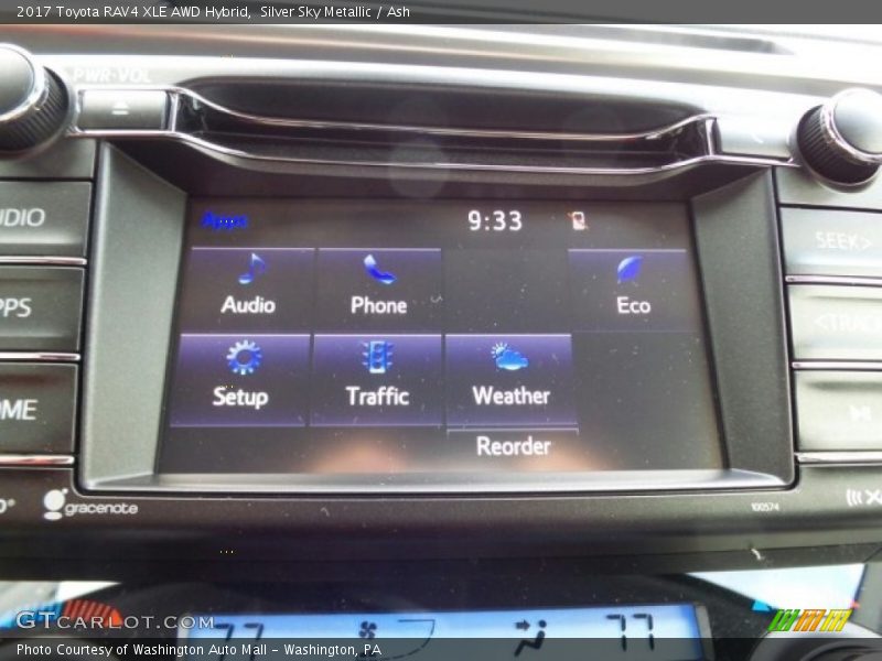 Controls of 2017 RAV4 XLE AWD Hybrid