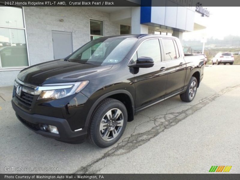Crystal Black Pearl / Black 2017 Honda Ridgeline RTL-T AWD