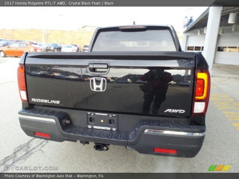 Crystal Black Pearl / Black 2017 Honda Ridgeline RTL-T AWD