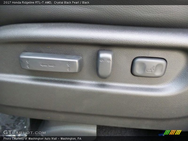 Crystal Black Pearl / Black 2017 Honda Ridgeline RTL-T AWD