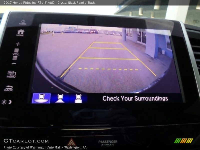 Crystal Black Pearl / Black 2017 Honda Ridgeline RTL-T AWD