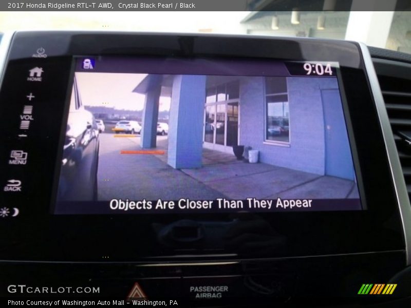 Crystal Black Pearl / Black 2017 Honda Ridgeline RTL-T AWD