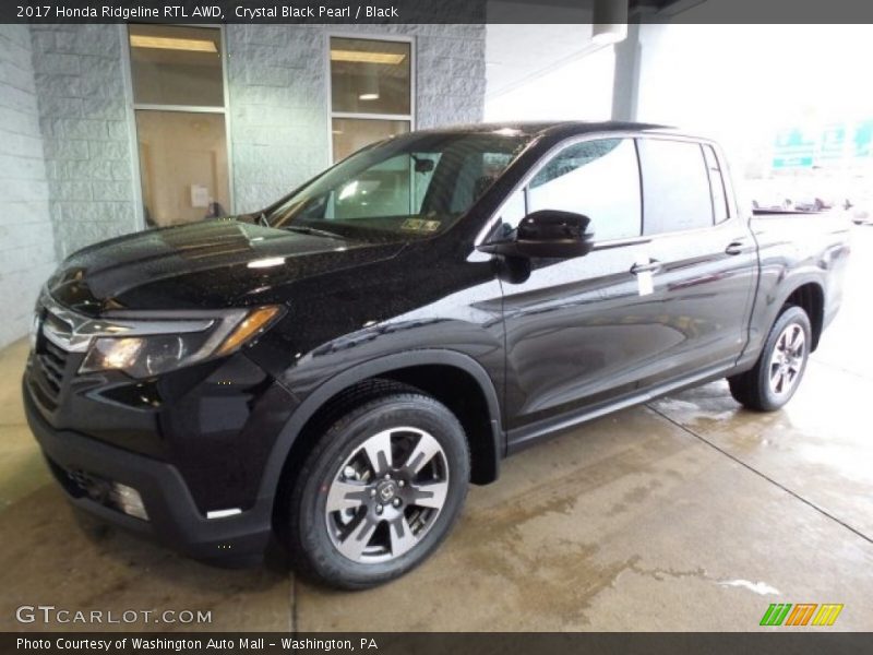 Crystal Black Pearl / Black 2017 Honda Ridgeline RTL AWD