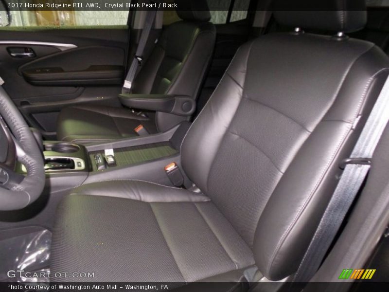 Crystal Black Pearl / Black 2017 Honda Ridgeline RTL AWD