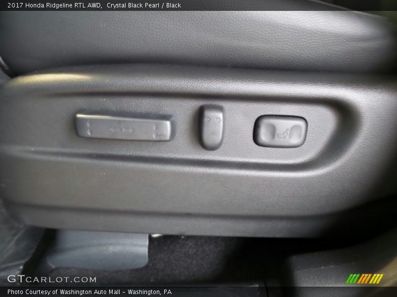 Crystal Black Pearl / Black 2017 Honda Ridgeline RTL AWD