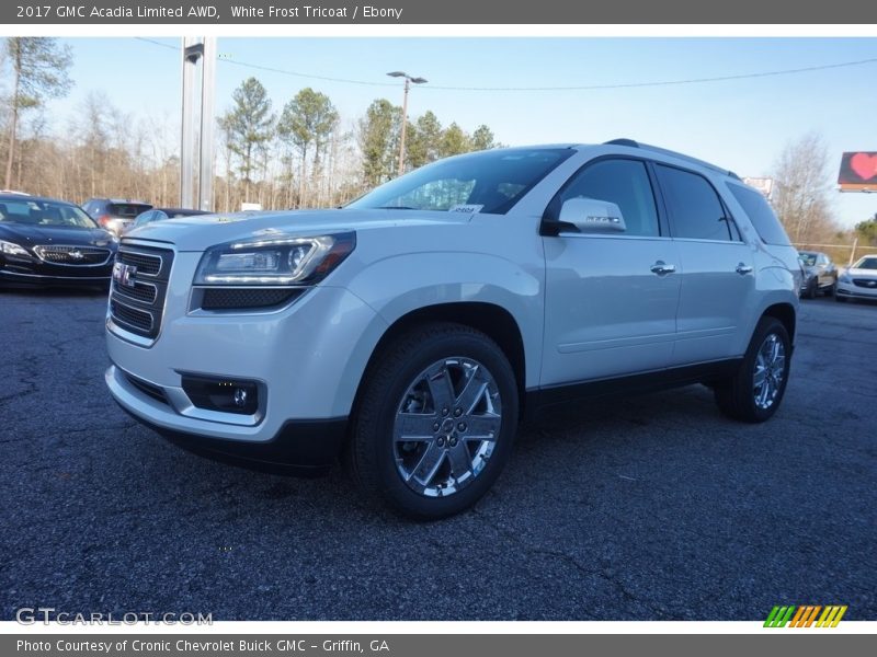 White Frost Tricoat / Ebony 2017 GMC Acadia Limited AWD