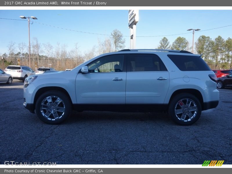 White Frost Tricoat / Ebony 2017 GMC Acadia Limited AWD