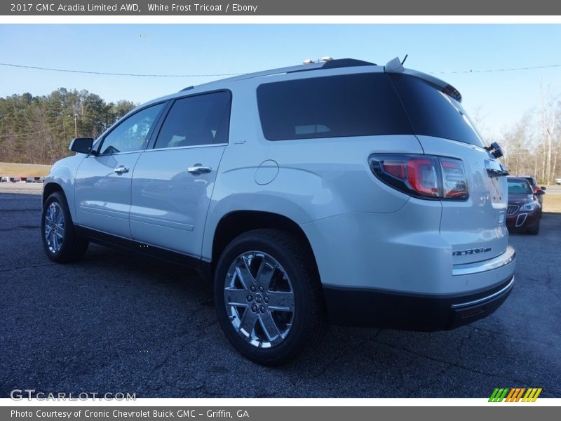 White Frost Tricoat / Ebony 2017 GMC Acadia Limited AWD