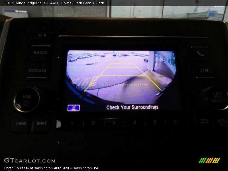 Crystal Black Pearl / Black 2017 Honda Ridgeline RTL AWD