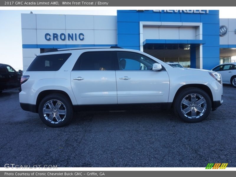 White Frost Tricoat / Ebony 2017 GMC Acadia Limited AWD