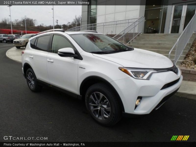 Front 3/4 View of 2017 RAV4 XLE AWD Hybrid