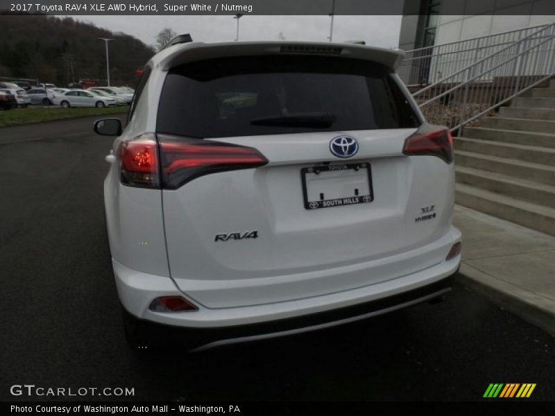 Super White / Nutmeg 2017 Toyota RAV4 XLE AWD Hybrid