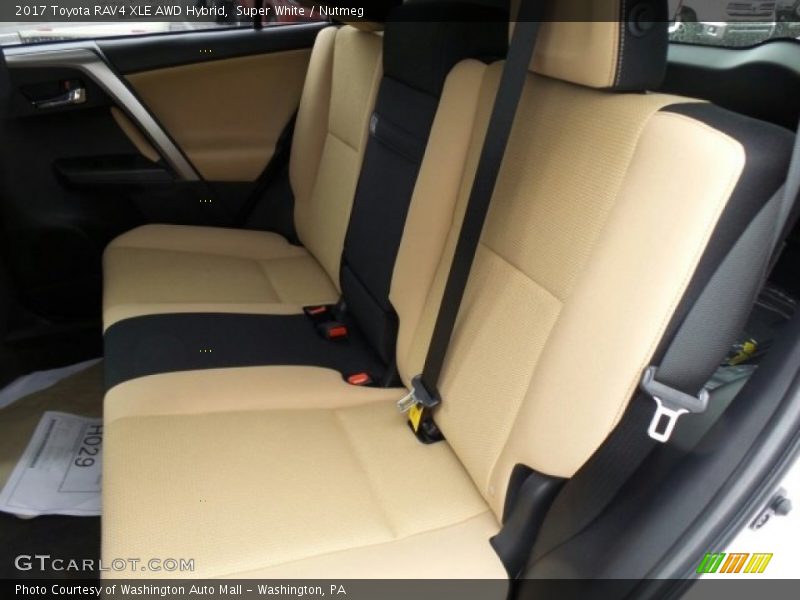 Rear Seat of 2017 RAV4 XLE AWD Hybrid