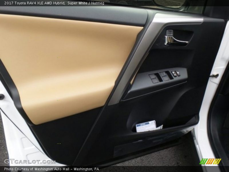 Super White / Nutmeg 2017 Toyota RAV4 XLE AWD Hybrid