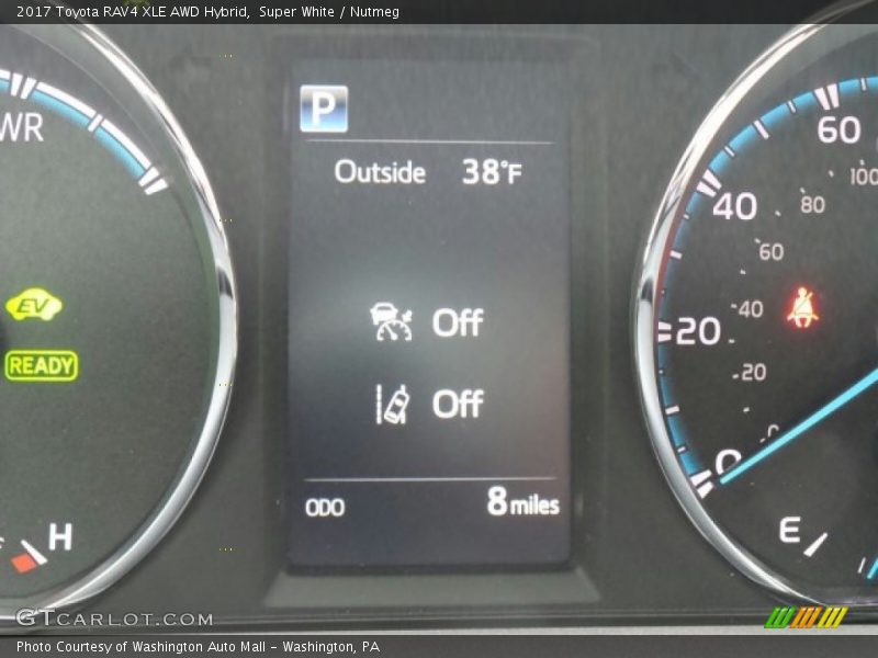 Super White / Nutmeg 2017 Toyota RAV4 XLE AWD Hybrid